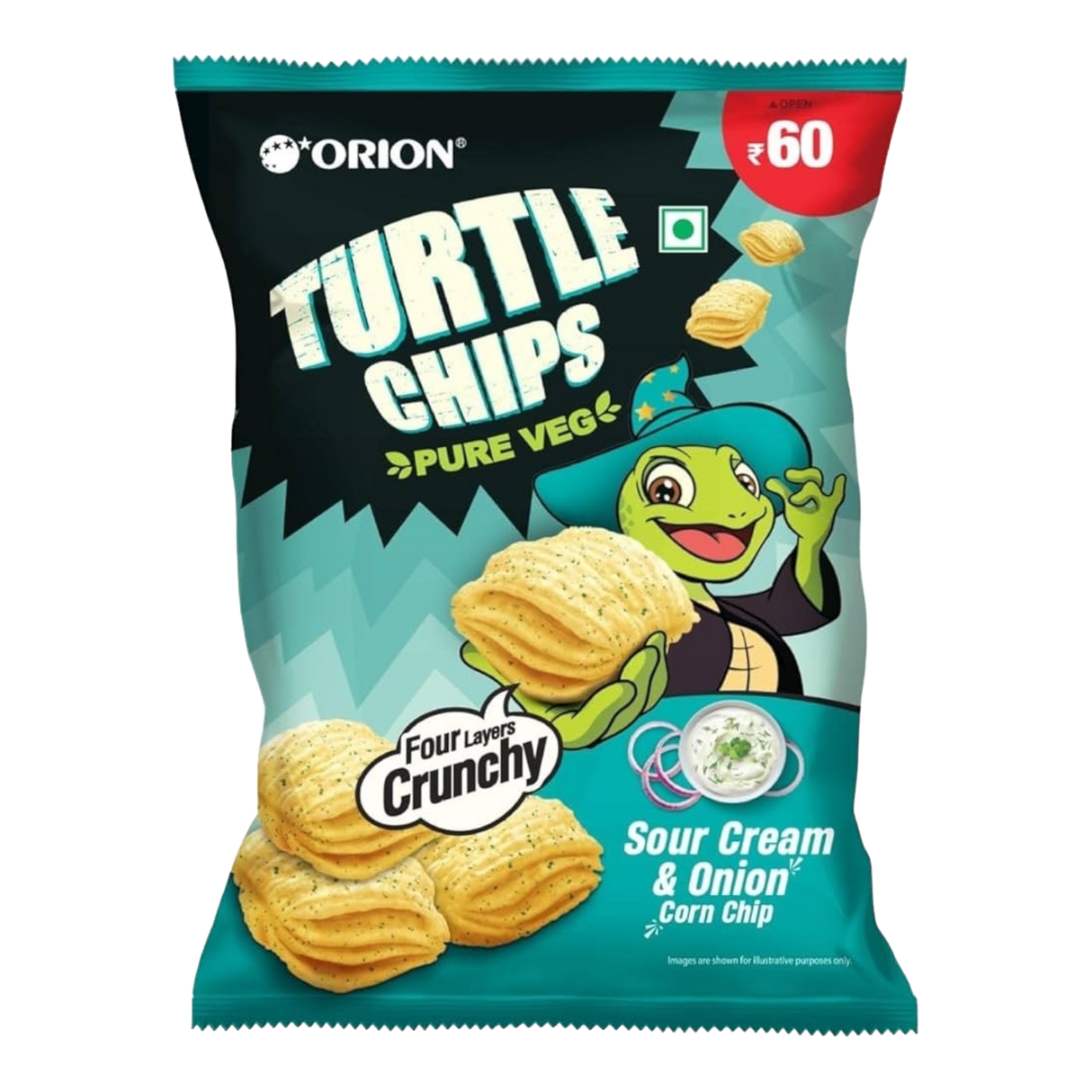 Orion Sour Onion Turtle Chips
