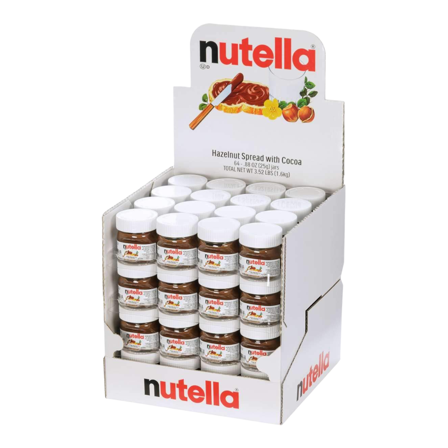 Nutella Mini Jars, 64 × 25 g