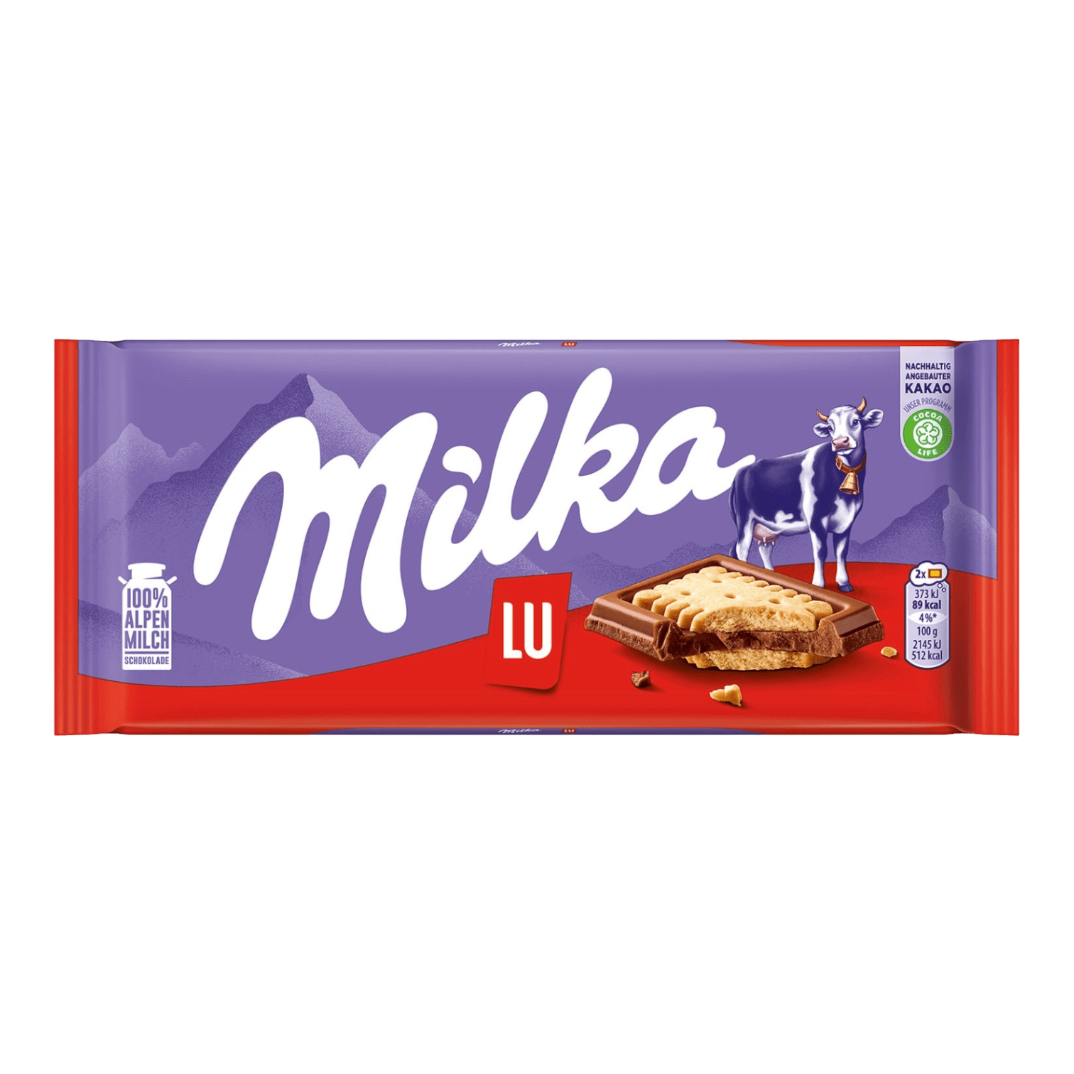 Milka Chocolate with LU Biscuite Pouch 350g