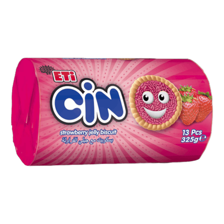 Eti Cin Strawberry Sauce Cookies (325g) - CrescentMarket