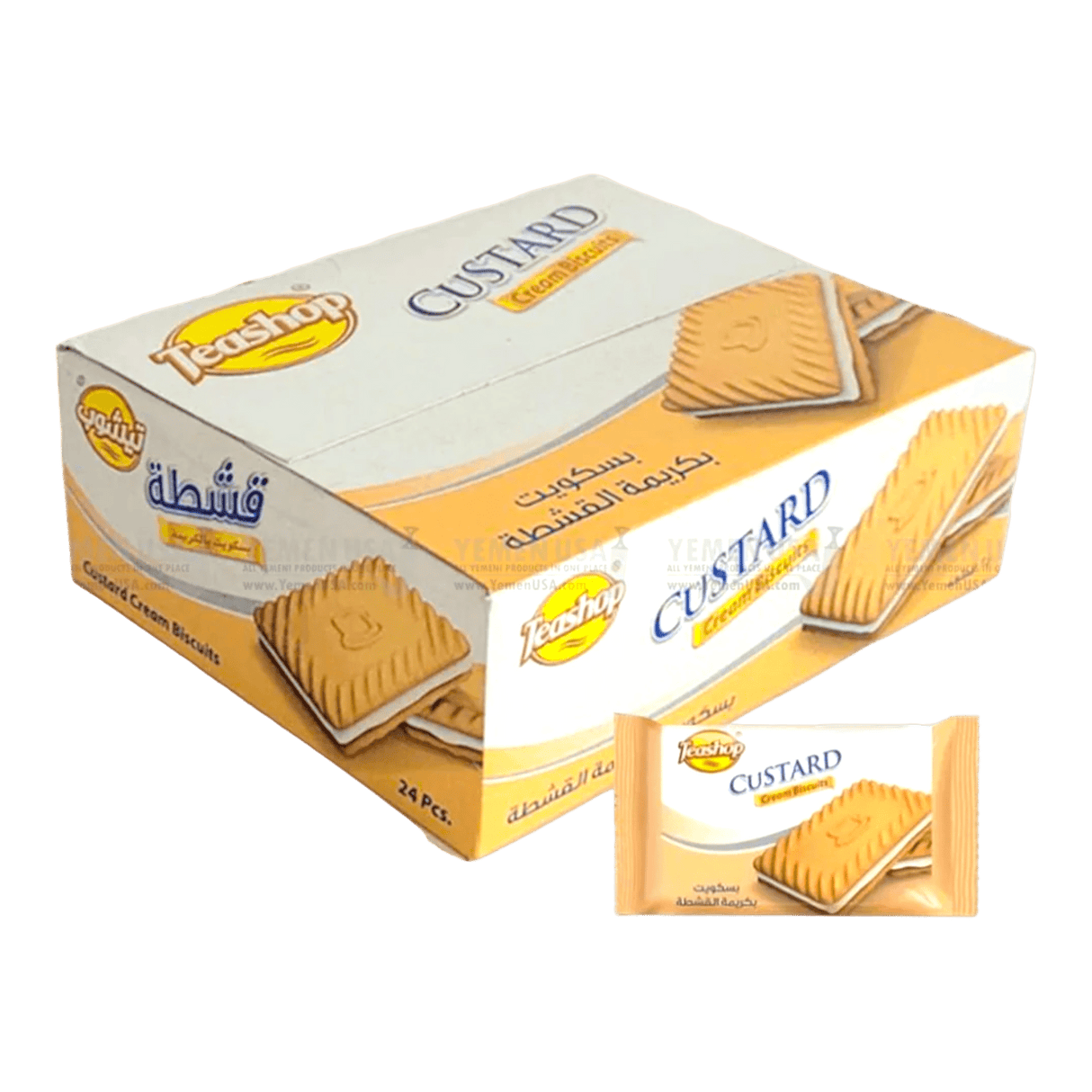 Teashop Custard Cream Biscuits - CrescentMarket