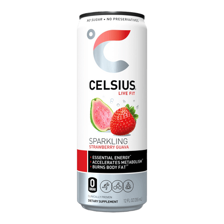 Celsius Strawberry Guava Energy Drink 12oz - CrescentMarket