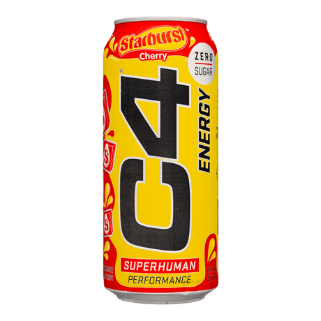 C4 Starburst cherry Energy Drink 16oz - CrescentMarket