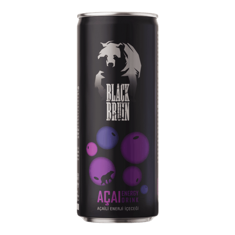 Black Bruin Açaí Energy Drink 8oz - CrescentMarket