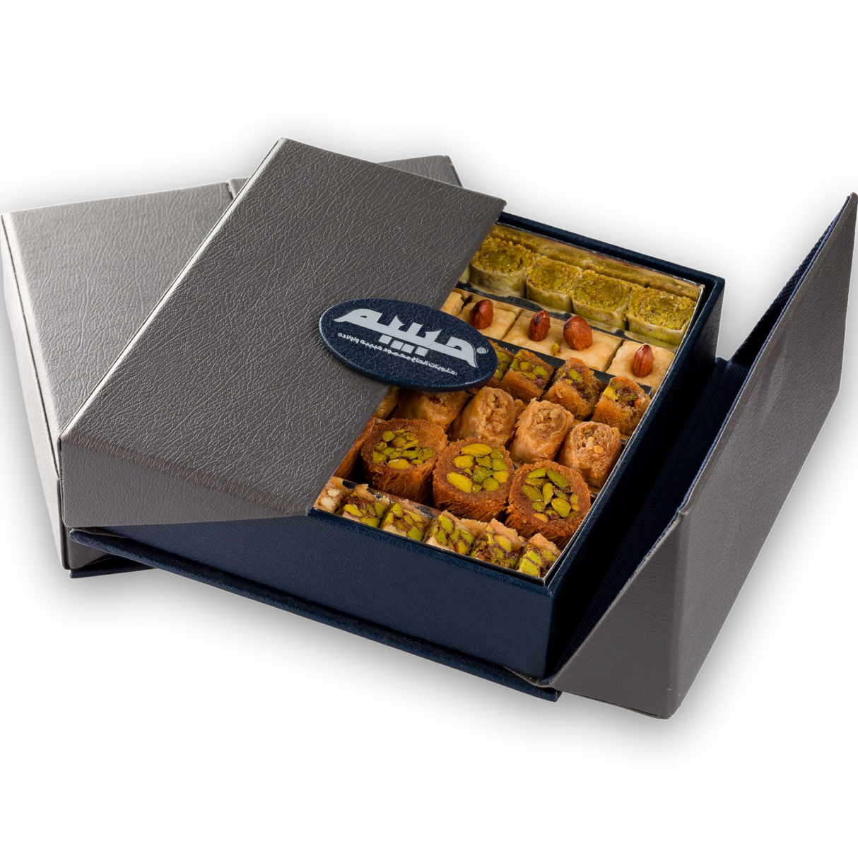 Habiba Assorted Baklava Leather Case 800gr (Jordan) - CrescentMarket