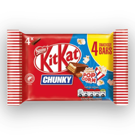 Nestle KitKat Chunky Popcorn 4Ct (UK) - CrescentMarket
