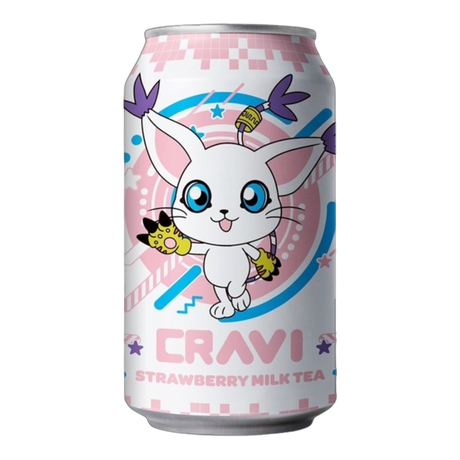 Digimon Strawberry Milk Tea - CrescentMarket