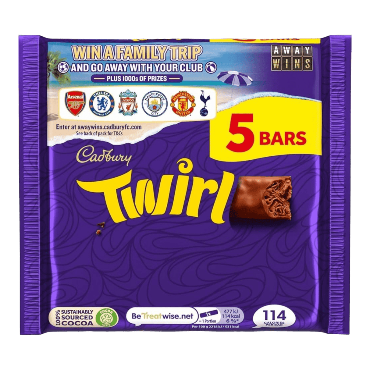 Twirl Chocolate 5pc - CrescentMarket