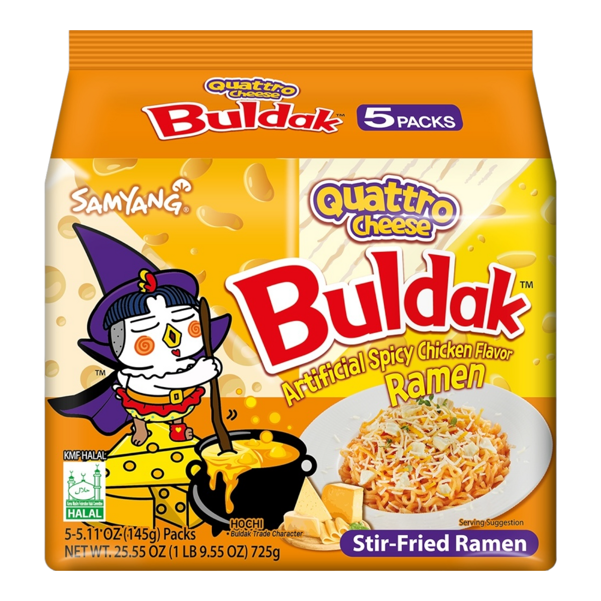 Buldak Ramen Quattro Cheese 5-Pack - CrescentMarket