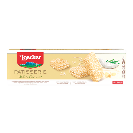 LOACKER Patisserie White Coconut (100g) - CrescentMarket