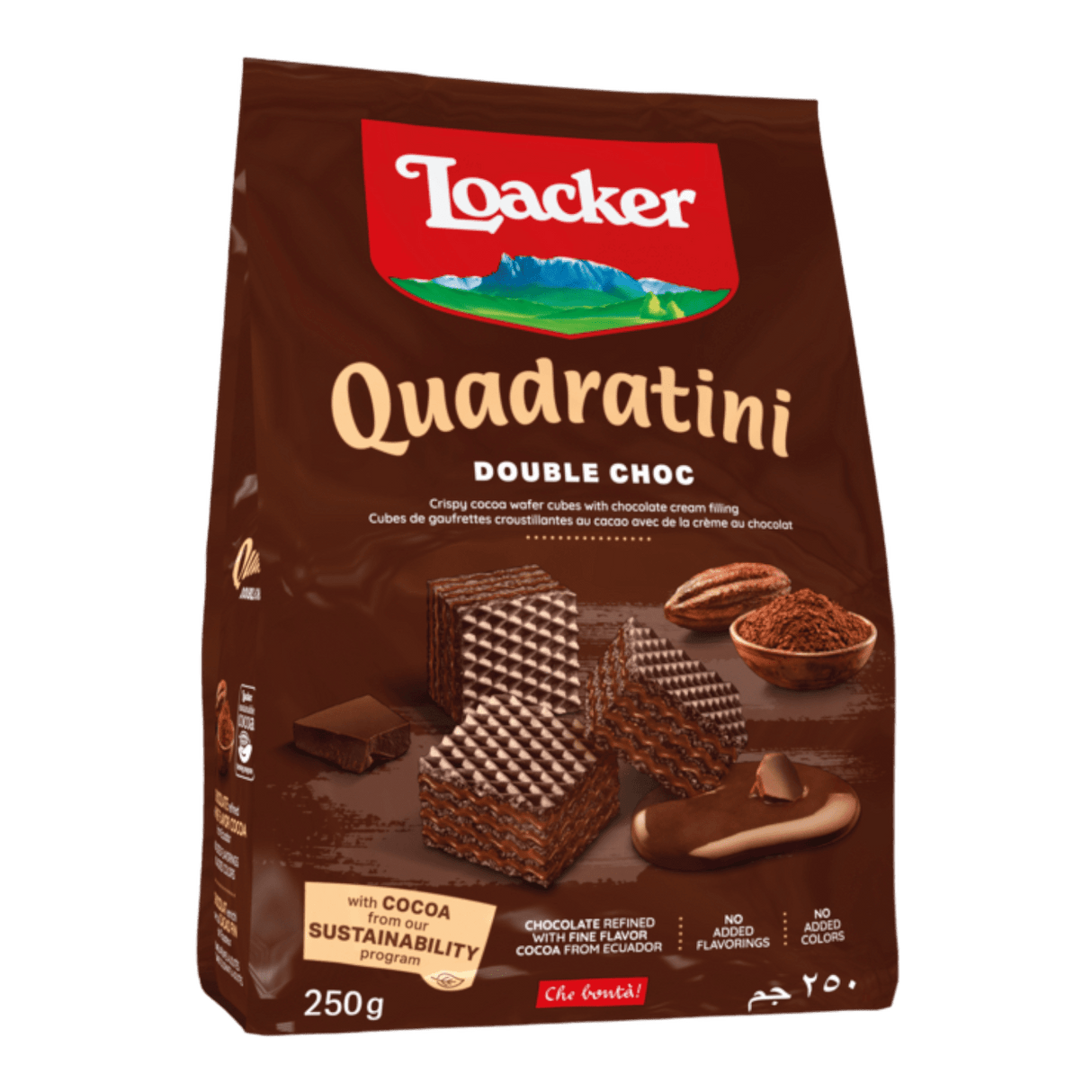 LOACKER Quadratini Double Chocolate (250g) - CrescentMarket