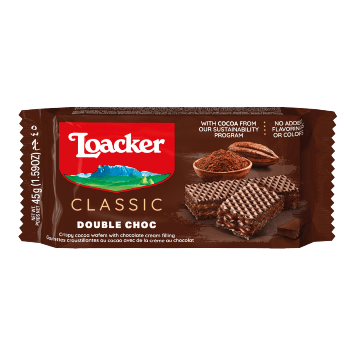 LOACKER Classic Double Choc Wafers (175g) - CrescentMarket