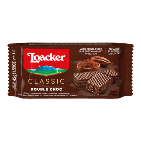 LOACKER Classic Double Choc Wafers (175g) - CrescentMarket