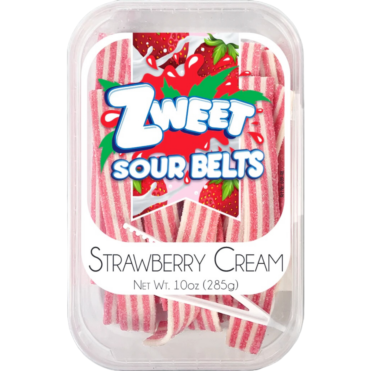 Zweet Sour Belts Strawberry Cream - CrescentMarket