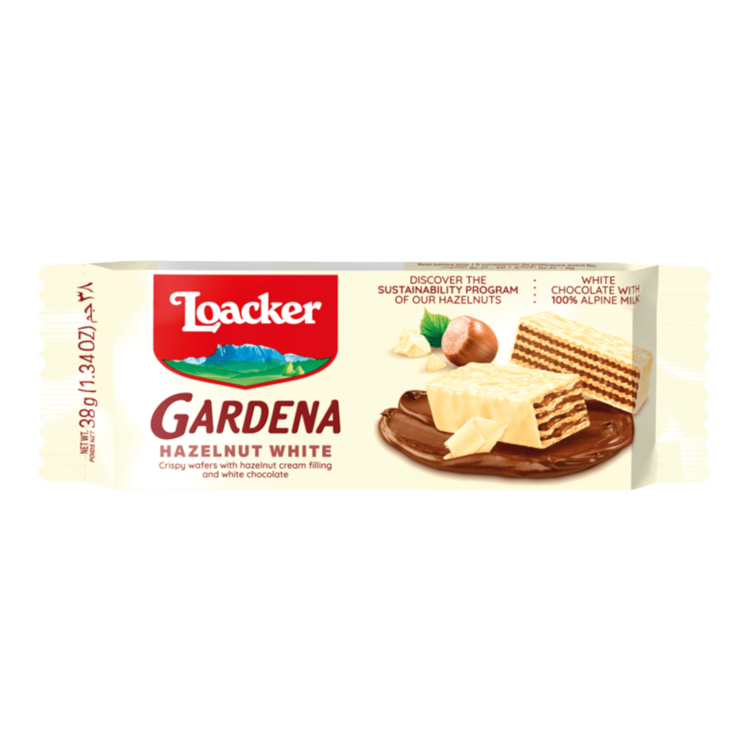 LOACKER Gardena White Hazelnut Wafers CrescentMarket