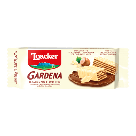 LOACKER Gardena White Hazelnut Wafers - CrescentMarket