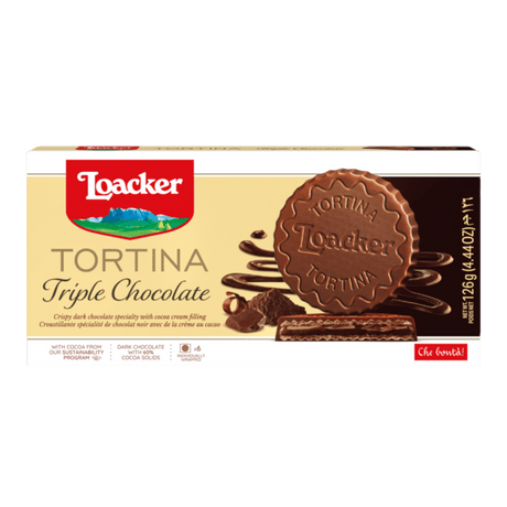 LOACKER Tortina Triple Chocolate (126g) - CrescentMarket