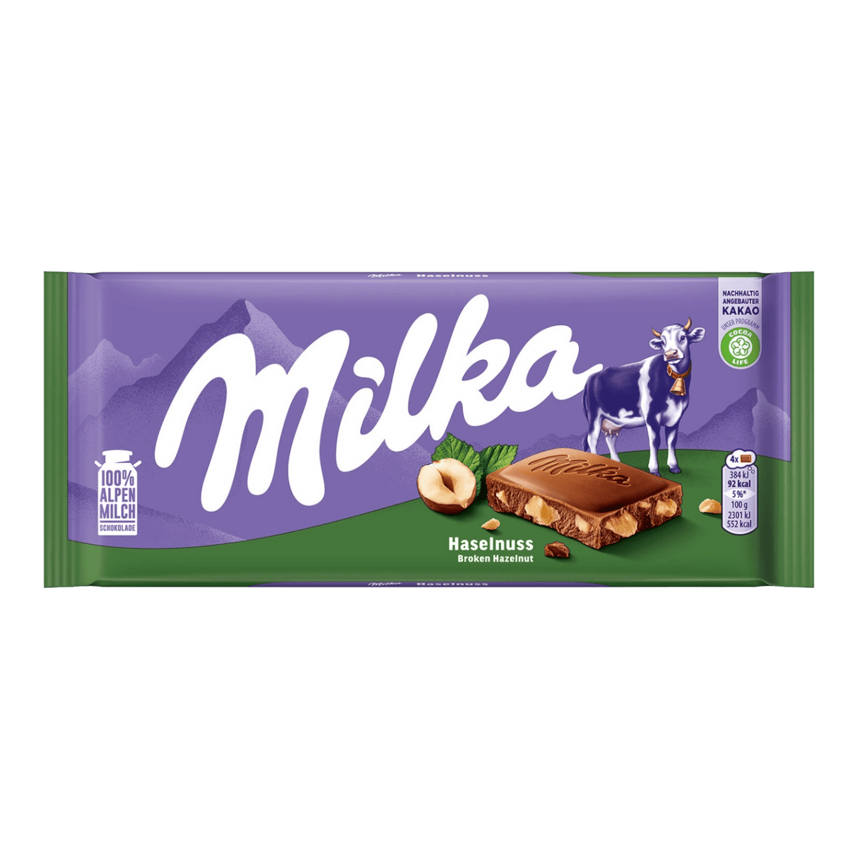 Milka Whole Hazelnut (100g) - CrescentMarket