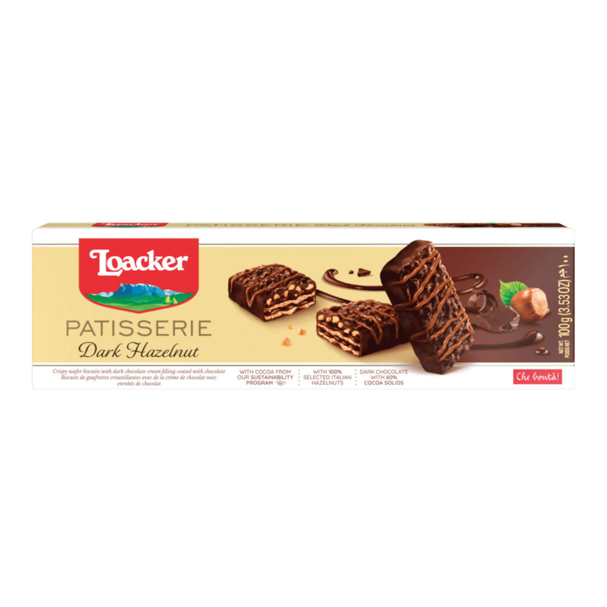 LOACKER Patisserie Dark Hazelnut (100g) - CrescentMarket