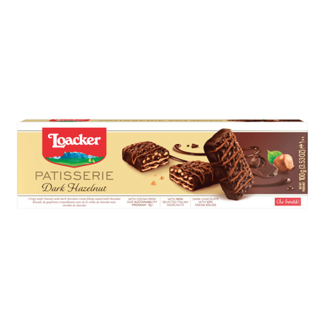 LOACKER Patisserie Dark Hazelnut (100g) - CrescentMarket