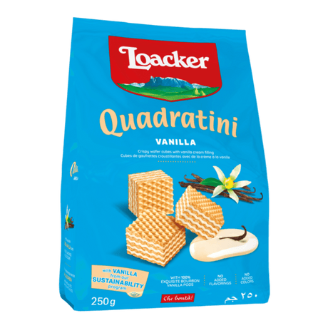 LOACKER Quadratini Vanilla (250g) - CrescentMarket