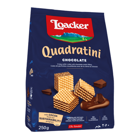 LOACKER Quadratini Chocolate (250g) - CrescentMarket