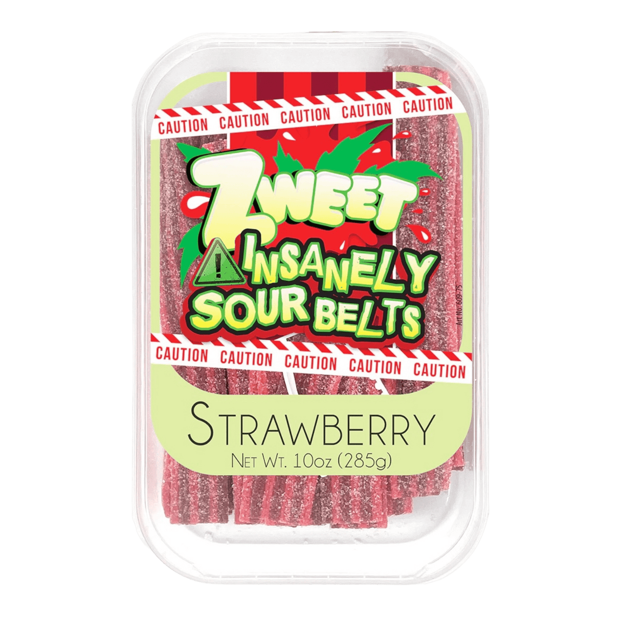 Zweet Insanely Sour Strawberry Belts - CrescentMarket