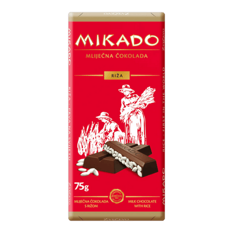 Mikado Chocolate w/rice (Croatia) (75g) - CrescentMarket