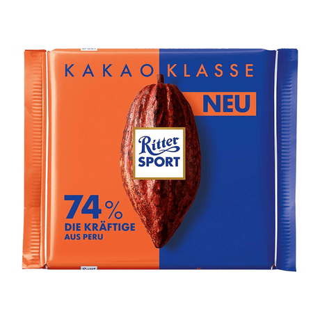 Ritter Sport 74% Die Kraftige Chocolate (100g) - CrescentMarket