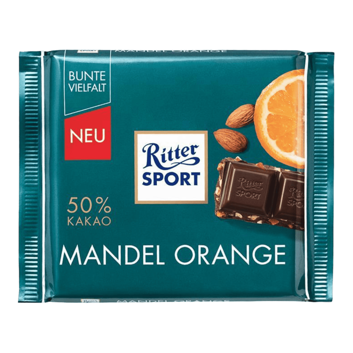 Ritter Sport Mandel Orange Chocolate (100g) - CrescentMarket