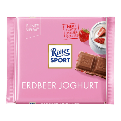 Ritter Sport Erdbeer Joghurt Chocolate (100g) - CrescentMarket