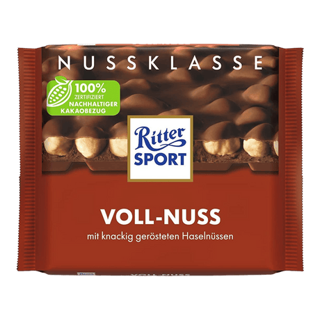 Ritter Sport Voll-Nuss Chocolate (100g) - CrescentMarket