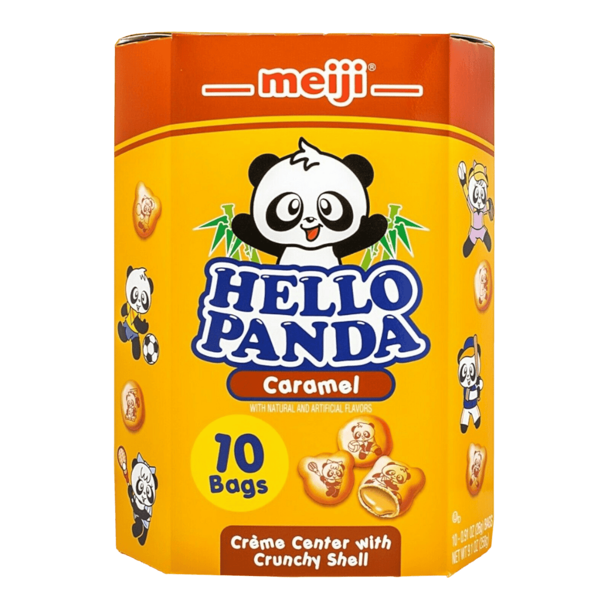 Meiji Hello Panda Caramel 10 Bags (258g) - CrescentMarket