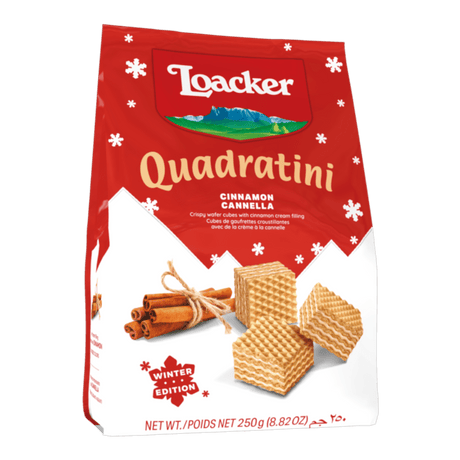 LOACKER Quadratini Cinnamon (250g) - CrescentMarket