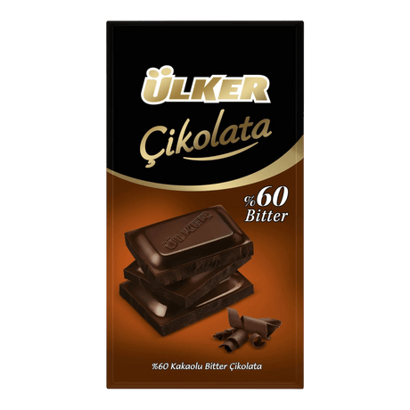 Ulker Dark 60% Bitter Chocolate (70g) - CrescentMarket