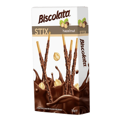 Biscolata Stix Hazelnut Biscuits (32g) - CrescentMarket