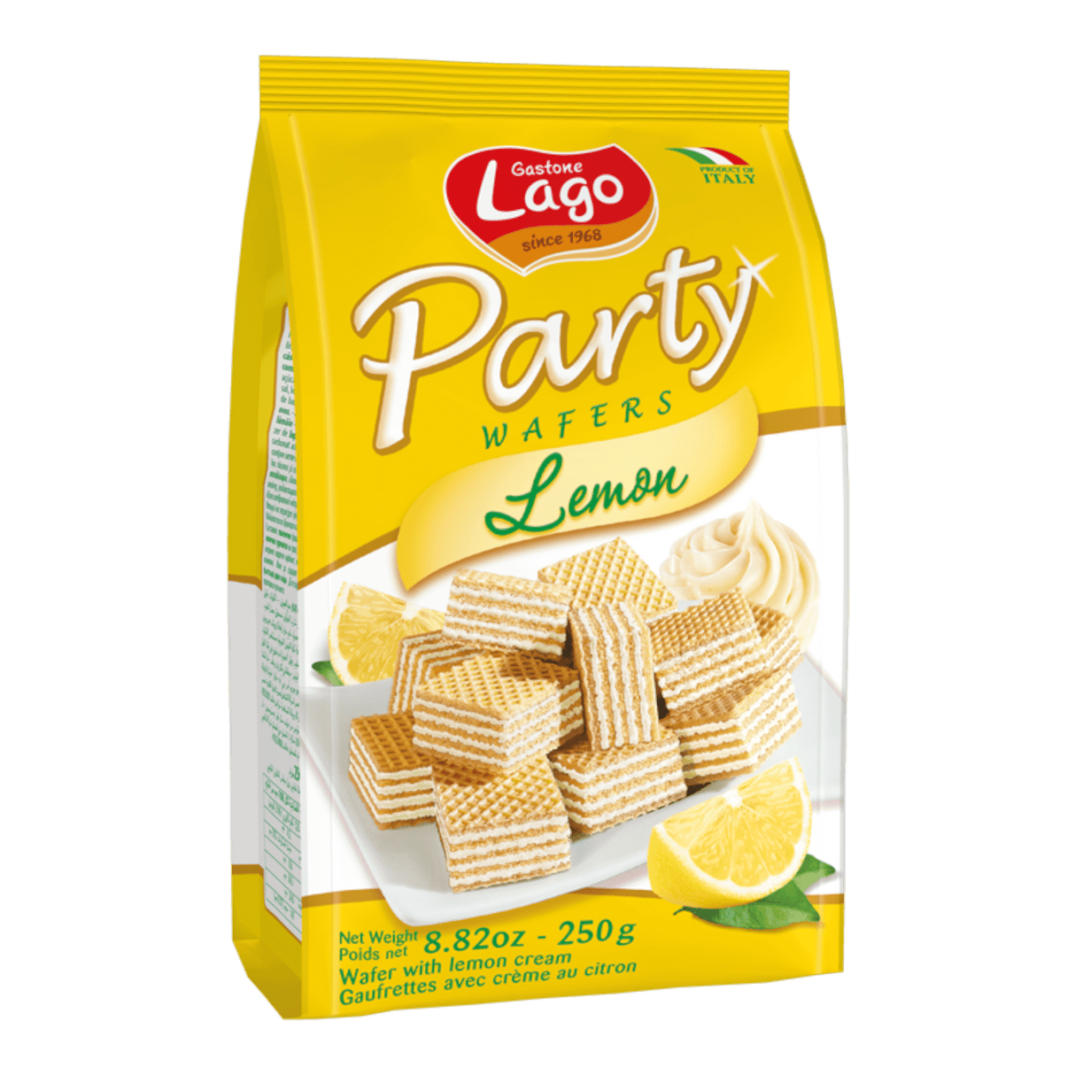 Lago Party Wafer Bags Lemon (250g) - CrescentMarket