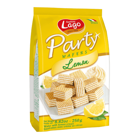 Lago Party Wafer Bags Lemon (250g) - CrescentMarket