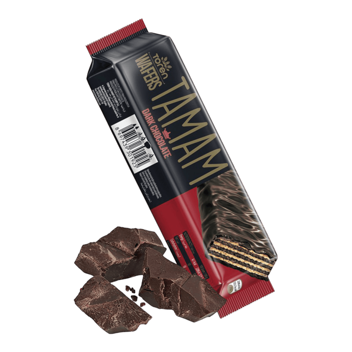 Toren Tamam Dark Chocolate Wafers (38gx24ct) - CrescentMarket