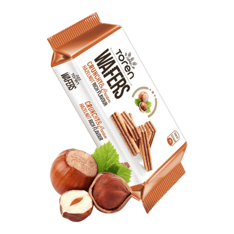 Toren Crunchy & Cream Hazelnut Wafers (55gx24ct) - CrescentMarket