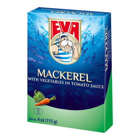 Eva Mackerel with Vegetable Oil in tomato sauce 115gr - CrescentMarket