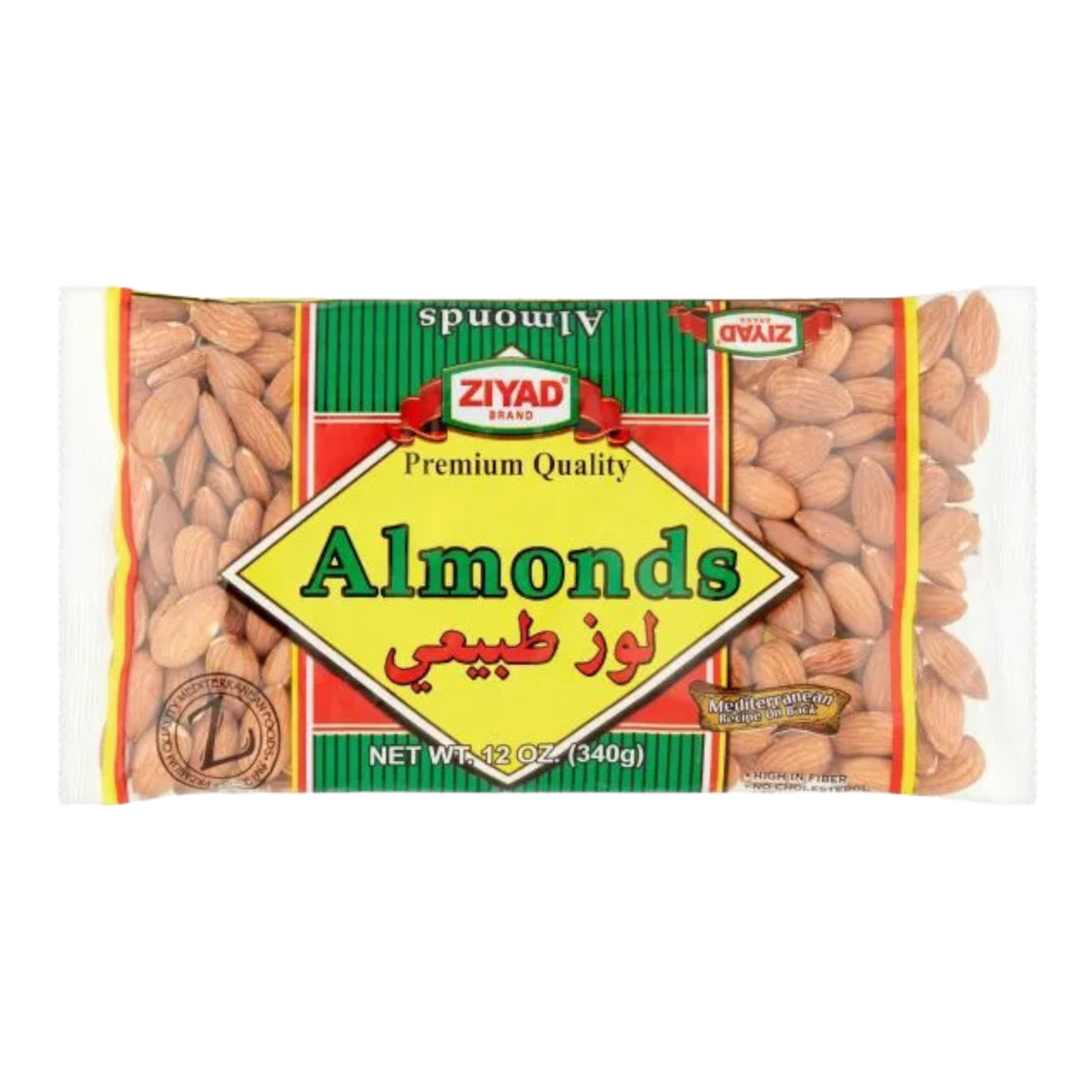 Ziyad Whole Raw Almonds 12oz - CrescentMarket