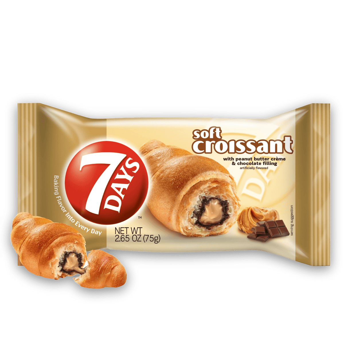 7-Days Soft Croissant Peanut Butter & Chocolate 6ct (Turkey) - CrescentMarket