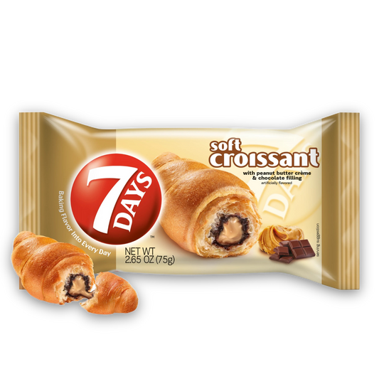 7-Days Soft Croissant Peanut Butter & Chocolate 6ct (Turkey)
