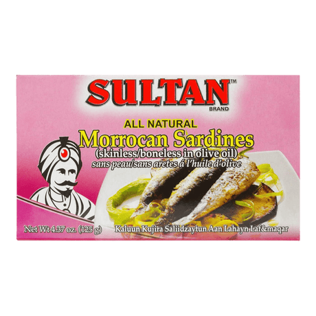 Sultan Sardines Skinless & Boneless in Olive Oil 125gr - CrescentMarket