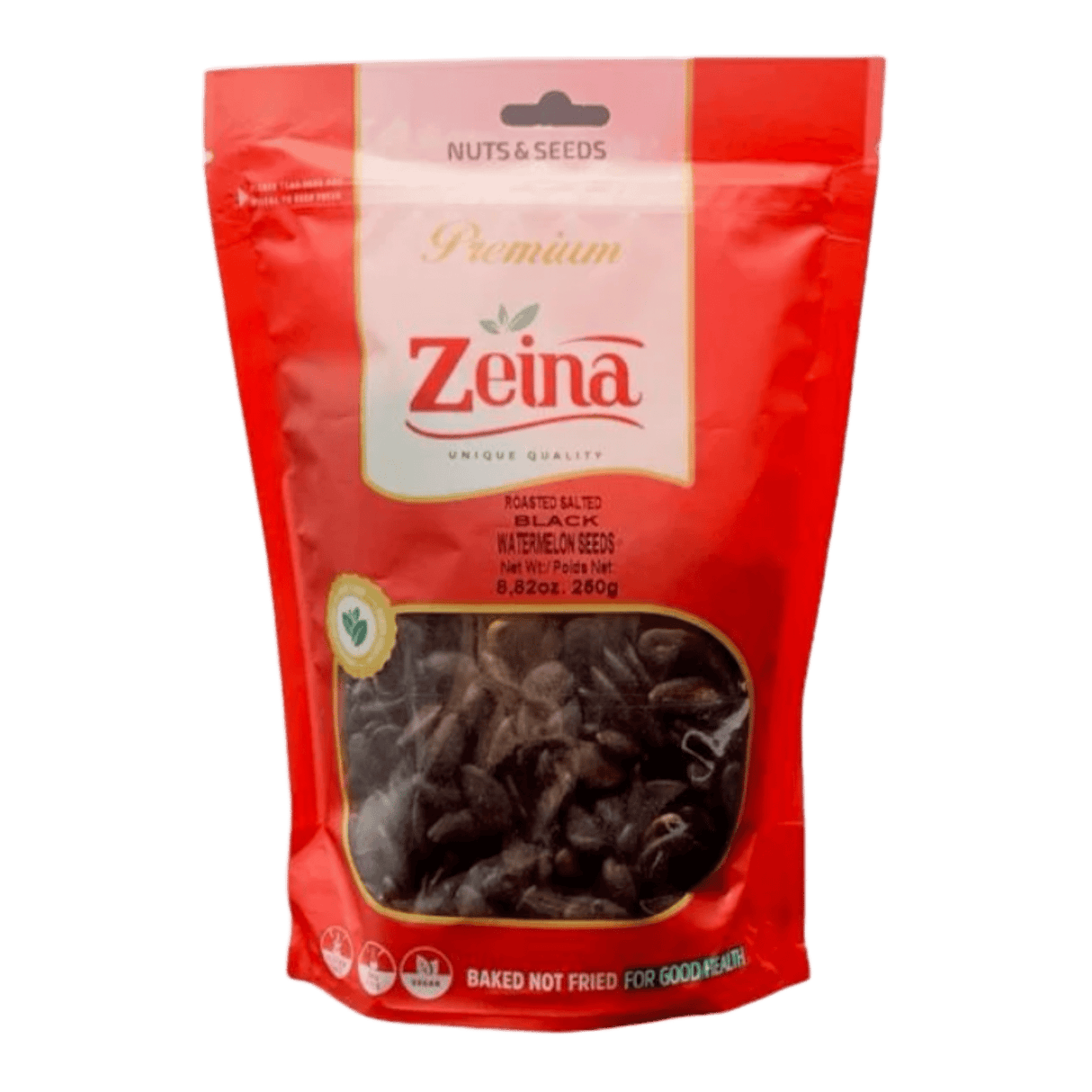 Zeina Roasted Black Watermelon Seeds 250gr - CrescentMarket