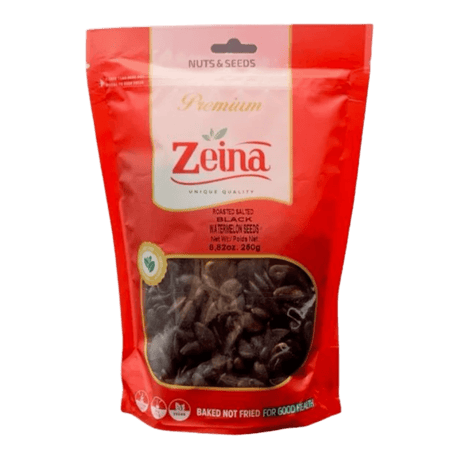 Zeina Roasted Black Watermelon Seeds 250gr - CrescentMarket