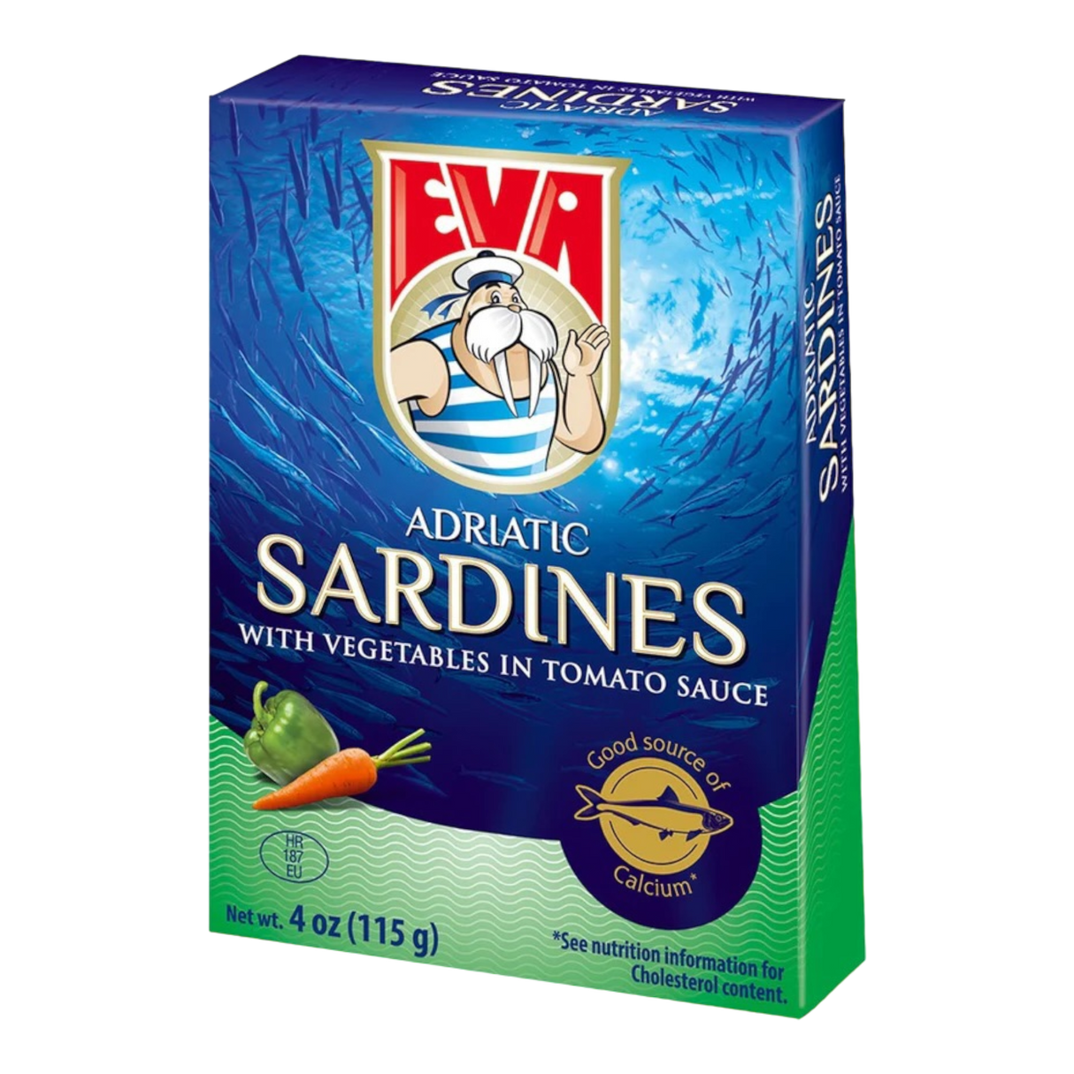 Eva Adriatic Sardines with Vegetable Oil in tomato sauce 115gr - CrescentMarket