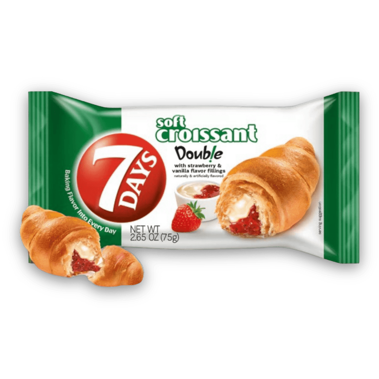 7-Days Soft Croissant Strawberry & Vanilla 6ct - CrescentMarket