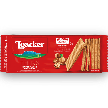 LOACKER Thins Hazelnut Wafers - CrescentMarket